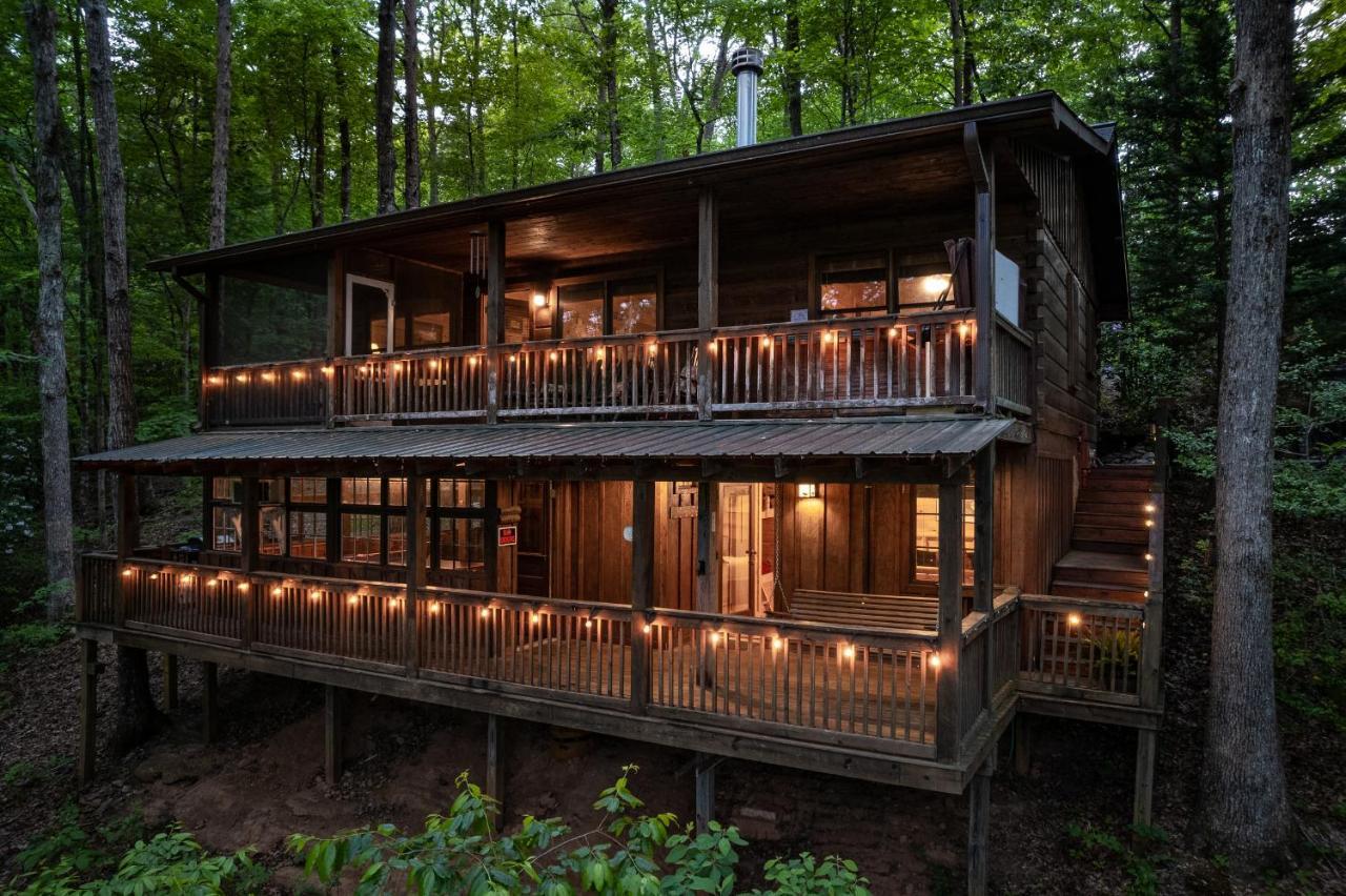 Secluded Sunrise Ridge-10 Min From Blue Ridge, King Beds, Hot Tub, 2 Porches, Fireplace Wood Burning, Mountain View, Cozy Esterno foto